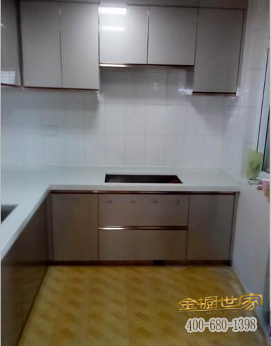 小廚房櫥柜效果圖，濃縮是精華